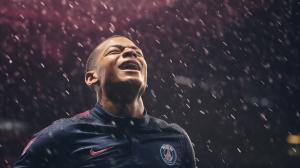 Mbappe in the rain