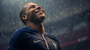 Mbappe in the rain