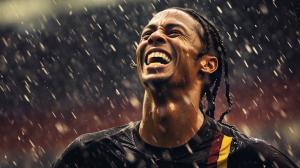 Ronaldinho in the rain