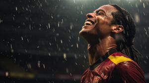 Ronaldinho in the rain