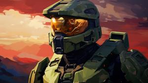 Master chief as anime