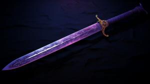 Cursed purple katana
