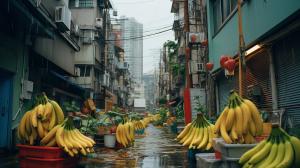 Platano en barrio japones 