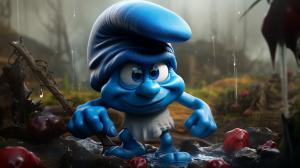 Gigantic evil smurf