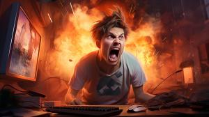 Angry gamer