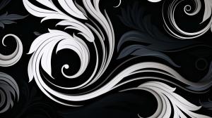 white and black wallpaper swirl
