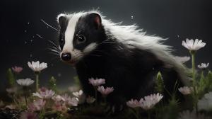 Flower the skunk

