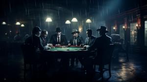 Mafia meeting and poker tournament
