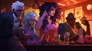 Jasper and amethysts in a major league drinking