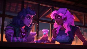 Jasper and amethyst have a lit major league drinking competition
