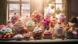 Ice cream buffet
