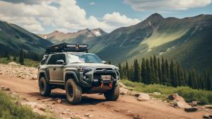 Overland TRD PRO 4Runner in the mountains exploring 