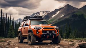 Overland TRD PRO 4Runner in the mountains exploring 