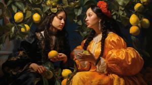 mujeres y limones