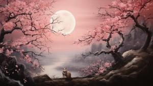 Sakura in the moonlight, strong foxman