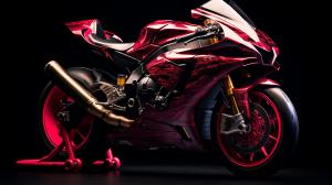 red yamaha R6 with red underglow
