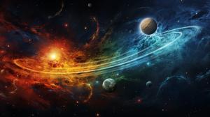 Planetas y universo inmenso

