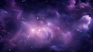 purple galaxy with stars
