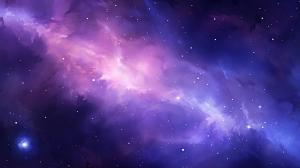 purple galaxy with stars
