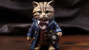 british shorthair chocolate tabby tardis doctor who