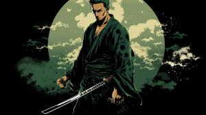 roronoa zoro one piece yakuza modern japan