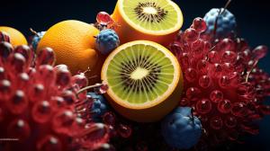 virus bacteria microbs fruits