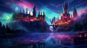 neon Hogwarts