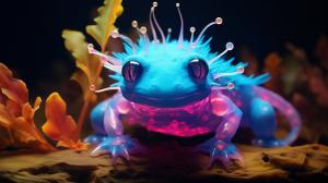 neon axolotl