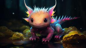 neon axolotl