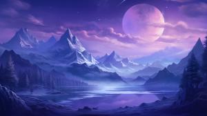 Snow
Mountains
Purple