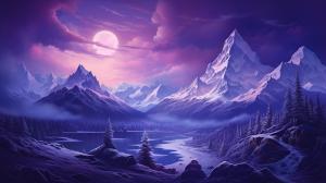 Snow
Mountains
Purple