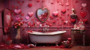 I want a wall paper for the valentins day with many heart
