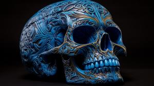 Blue skull
