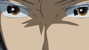 close up of gojo satoru's eyes