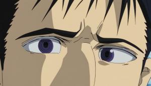 close up of gojo satoru's eyes