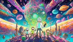 Rick and morty in otter space