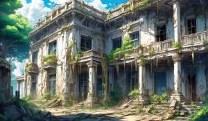 decayed white house 1000 years after civilization