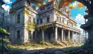 decayed white house 1000 years after civilization