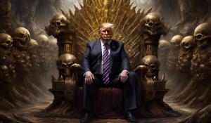 donald trump shao khan throne of skulls