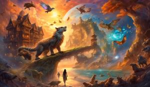 Nebular fall sunset, cotw,ark ascended,oceanshore, conan village,musculed woman, carnivoris butterflies ( rabbets,turtle,squirrel,rat, turkey,racoon,lion, griffon, eagel, wolf: walking into dragon mouth) 