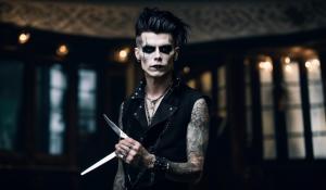 with his revenged filled metal Straight razor in his hand Andy Biersack an his Four band members of Black Veil Brides Become the new Demon barber's of fleet streetAn will forever be Known as Sweeney Todd's Followersthe Bleeder