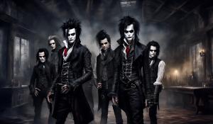 The band Black Veil Brides as RevengfulSweeney Todd Himself