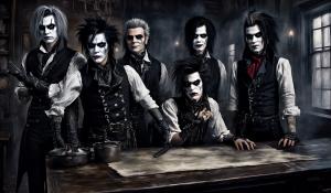 The band Black Veil Brides as RevengfulSweeney Todd Himself