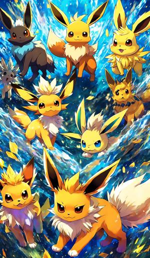 eevee, flareon, jolteon, vaporeon