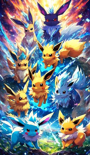 eevee, flareon, jolteon, vaporeon