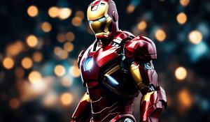 Iron man full bodied striking a pose