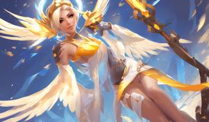 Overwatch mercy in swimsuit 