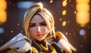 Overwatch mercy crying