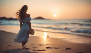 Girl on a beach