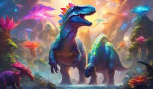 Ark dinosaurs that are bright and colorful